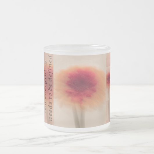 Minimal Abstract Floral Mug with Quote (Centre)