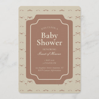 Minimal Abstract Geometric Gender Neutral Beige Kaart