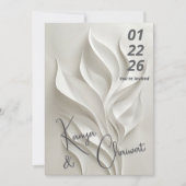 Minimal Abstract Wedding Invitation  (Devant)