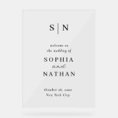 Minimal and Chic | Black and White Wedding Welcome (Recto)