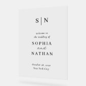 Minimal and Chic | Black and White Wedding Welcome (Angle)