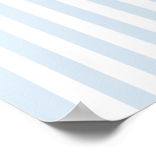 Minimal and Chic Blue French Personalized Wedding Poster (Hoek)