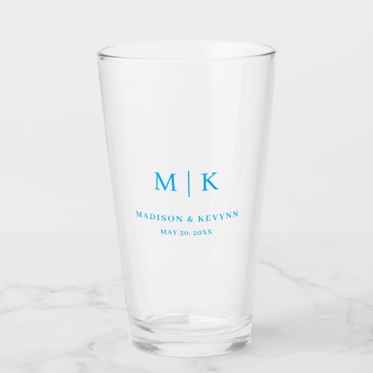 Minimal and Chic  | Wedding  Glas (Voorkant)
