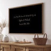 Minimal Anniversary Gift Custom Wedding Name Print