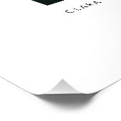 Minimal Arch Photo Custom Mr and Mrs Poster (Coin)