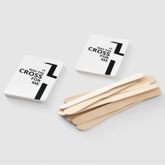 Minimal Art Christelijk Art Cross Gospel Gezegden Handwaaier (Niet-gemonteerd)