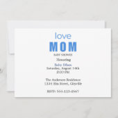 Minimal Baby boy Shower Invitation (Devant)