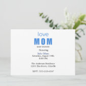 Minimal Baby boy Shower Invitation (Debout devant)