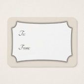 Minimal Baby Display Shower Cream Gift Card (Dos)