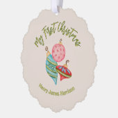 Minimal Baby's eerste kerst Ornamenten Keepsake (Links)