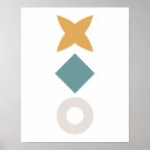 Minimal Bauhaus Nursery Wall Art Poster (Devant)
