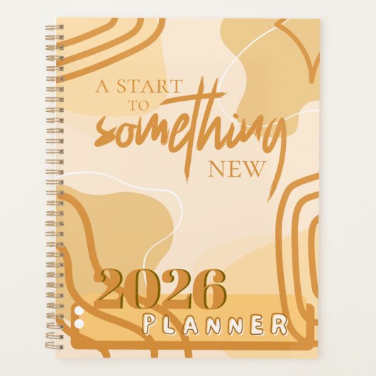 Minimal Beige 2026 Neutral Abstract Inspirational (Devant)