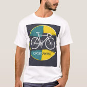 Minimal Bicycle Illustration –  T-shirt (Voorkant)