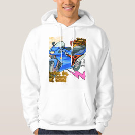 Minimal Bike Art Graphic – Modern Motorcycle Hoodie