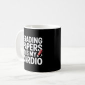 Minimal Black and White Teacher Grading Quote Mug (Devant gauche)