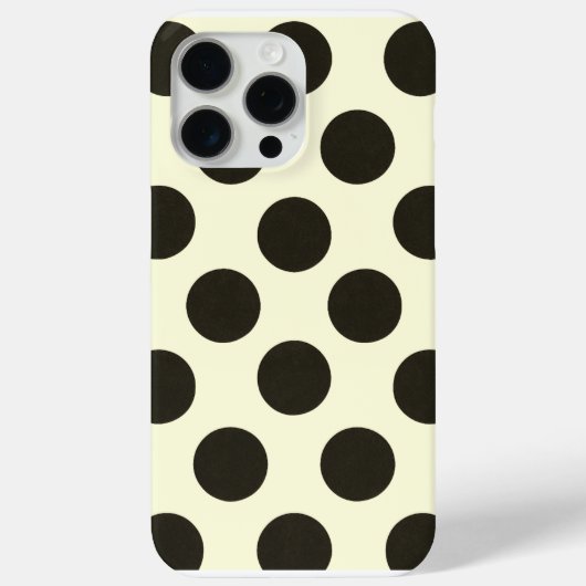 Minimal Black Polka Dot Pattern Case-Mate iPhone Case (Achterkant)