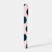 Minimal Black Polka Dot Pattern iPhone Hoesje (Rechterkant)