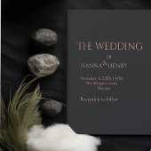 Minimal Black rose or Invitation moderne