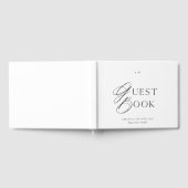 Minimal Black & White Wedding Guest Book Gastenboek (Volledig)