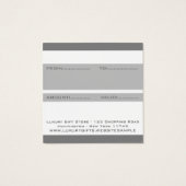 Minimal Blanc Gris Rayures Amour Moderne Chic Masc (Dos)