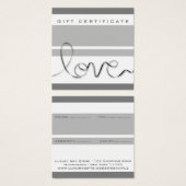 Minimal Blanc Rayures Grises Amour Moderne Chic Ma (Devant & derrière)