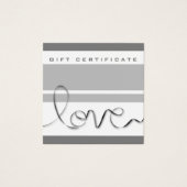 Minimal Blanc Rayures Grises Amour Moderne Chic Ma (Devant)