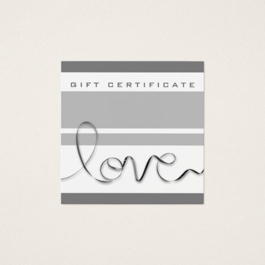 Minimal Blanc Rayures Grises Amour Moderne Chic Ma (Devant)