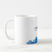 Minimal Blue Corporate met Custom Logo Koffiemok (Links)