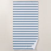 Minimal Blue Stripes Modern Pattern Design Strandlaken (Voorkant)