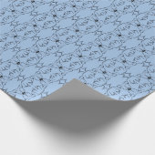 Minimal Blue Symmetry Pattern | Abstract Animal Cadeaupapier (Hoek)