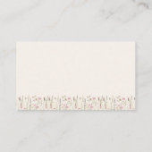 "Minimal Boho Floral Bridal Registry Informatiekaartje (Achterkant)