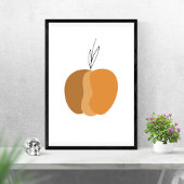 Minimal Boho Pumpkin Herfst Poster