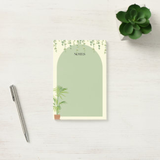Minimal Boho Sage Planten Green Post-it Note Pad