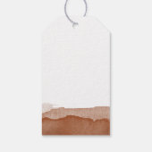 Minimal Boho Terracotta Baby shower dank u Cadeaulabel (Achterkant)