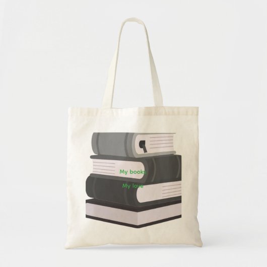 Minimal Book Art Tote Bag (Voorkant)