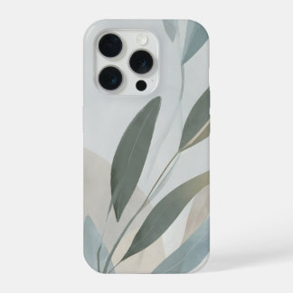 Minimal Botanical Layers – Calm Neutral Abstract  iPhone 15 Pro Hoesje
