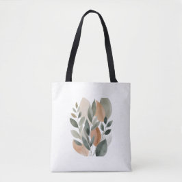 Minimal Botanical Leaf Pattern Draagtas