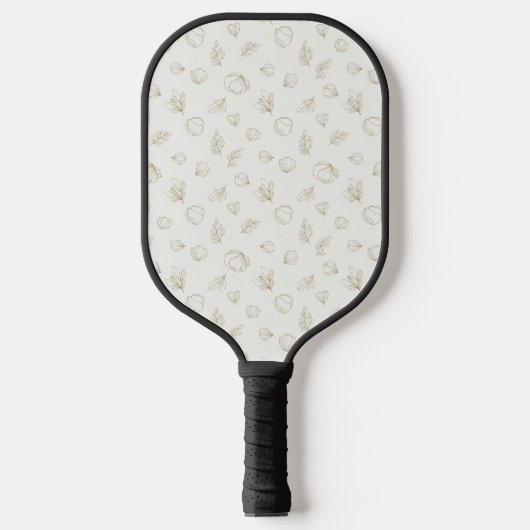 Minimal Botanical Line Art Pattern (3) Pickleball Paddle (Voorkant)