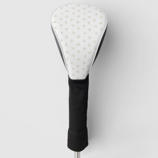 Minimal Botanical Line Art Pattern (7) Golfheadcover (Voorkant)