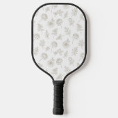 Minimal Botanical Line Art Pattern (8) Pickleball Paddle (Achterkant)