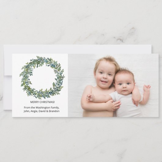 MINIMAL - Boxwood Wreath Carte photo (Devant)