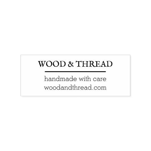 Minimal Business Address Stamp for Branding Rubberstempel (Afrduk)