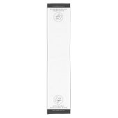 Minimal Business Logo Company Branded Trade Show Korte Tafelloper (Voorkant)