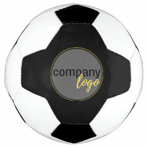MINIMAL BUSINESS LOGO COMPANY BRANDING ZWART VOETBAL