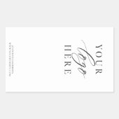 Minimal Business Logo Packaging Box Seal Sticker (Voorkant)