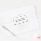 Minimal Candle Tin Sticker Zakelijk Product Label (Envelop)