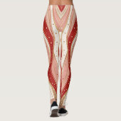 Minimal Candy Flow Leggings – Modern Holiday Wave  (Dos)