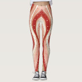 Minimal Candy Flow Leggings – Modern Holiday Wave  (Devant)