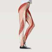 Minimal Candy Flow Leggings – Modern Holiday Wave  (Droite)