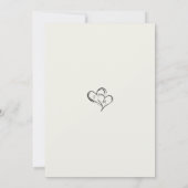 Minimal Casual Wedding Photo | Modern Script Kaart (Achterkant)
